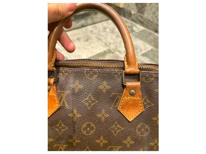 Borsa Louis Vuitton Speedy 35 Monogram Marrone Monogramma - vista 6