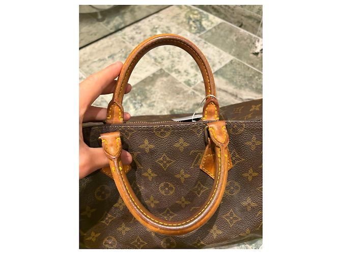 Borsa Louis Vuitton Speedy 35 Monogram Marrone Monogramma - vista 7