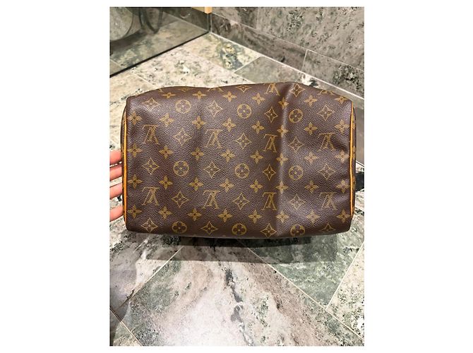 Bolsa Louis Vuitton Speedy 30 Monogram Marrom Monograma - vue 10