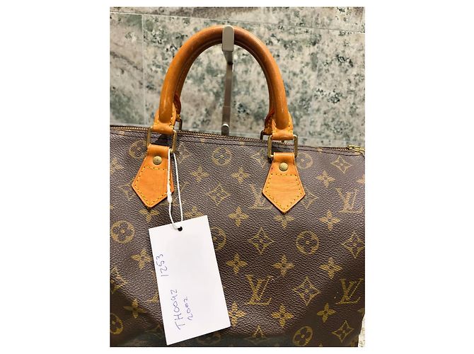 Bolsa Louis Vuitton Speedy 30 Monogram Marrom Monograma - vue 4