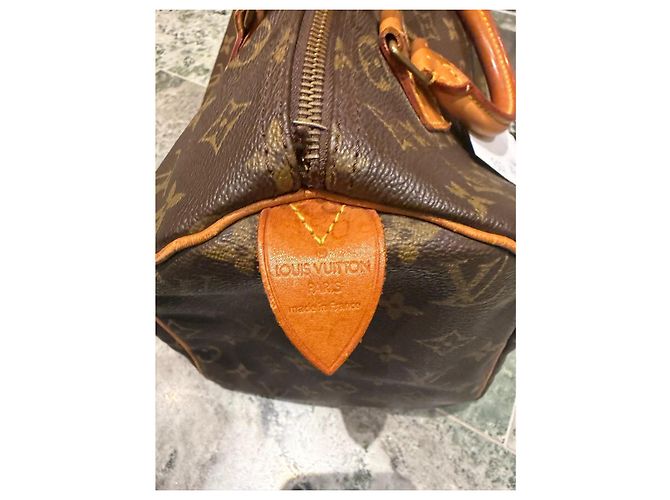 Bolsa Louis Vuitton Speedy 30 Monogram Marrom Monograma - vue 5