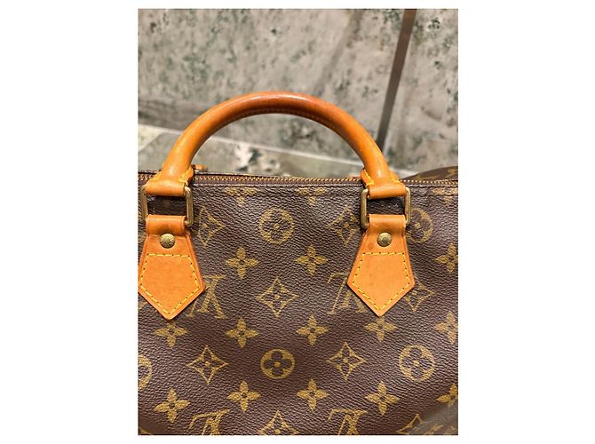 Bolsa Louis Vuitton Speedy 30 Monogram Marrom Monograma - vue 6