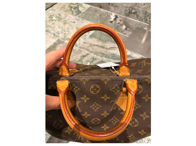 Bolsa Louis Vuitton Speedy 30 Monogram Marrom Monograma - vue 7