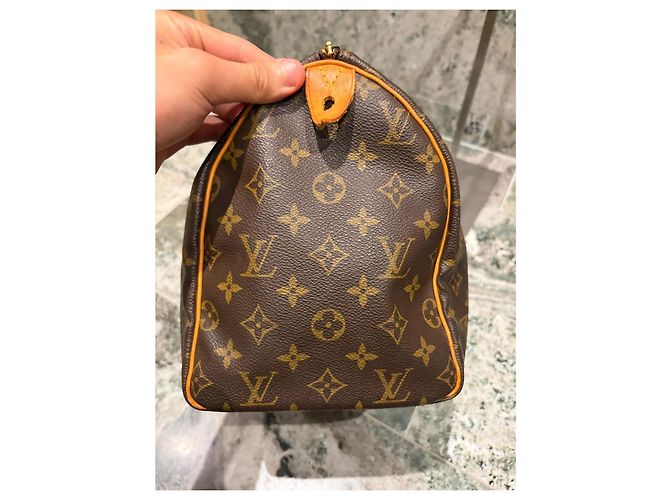 Bolsa Louis Vuitton Speedy 30 Monogram Marrom Monograma - vue 8