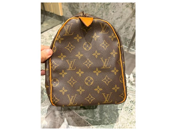 Bolsa Louis Vuitton Speedy 30 Monogram Marrom Monograma - vue 9