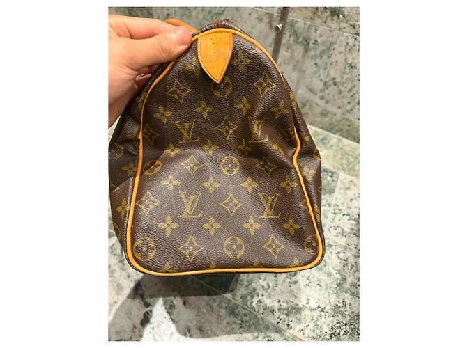 Bolsa Louis Vuitton Speedy 35 Monogram Marrom Monograma - vista 12