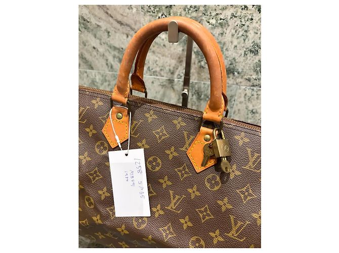 Bolsa Louis Vuitton Speedy 35 Monogram Marrom Monograma - vista 2