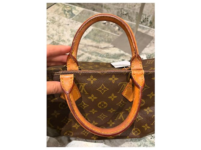 Bolsa Louis Vuitton Speedy 35 Monogram Marrom Monograma - vista 6