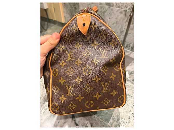 Bolsa Louis Vuitton Speedy 35 Monogram Marrom Monograma - vista 7