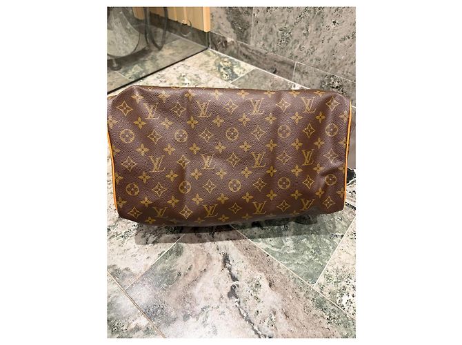 Bolsa Louis Vuitton Speedy 35 Monogram Marrom Monograma - vista 9