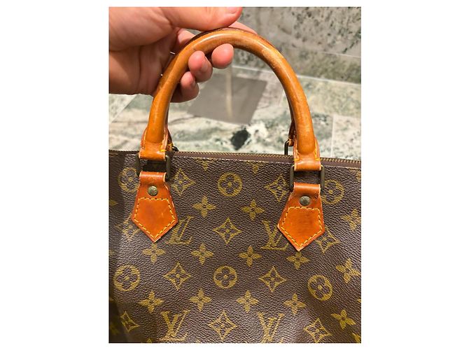 Borsa Louis Vuitton Speedy 30 Monogram Marrone Monogramma - vista 11