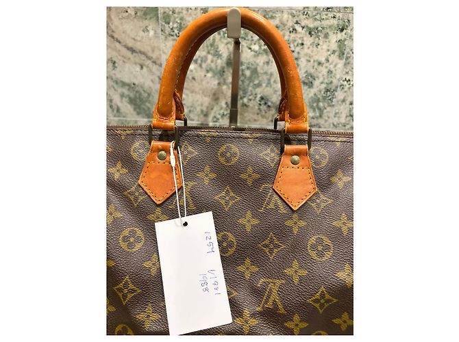 Borsa Louis Vuitton Speedy 30 Monogram Marrone Monogramma - vista 3