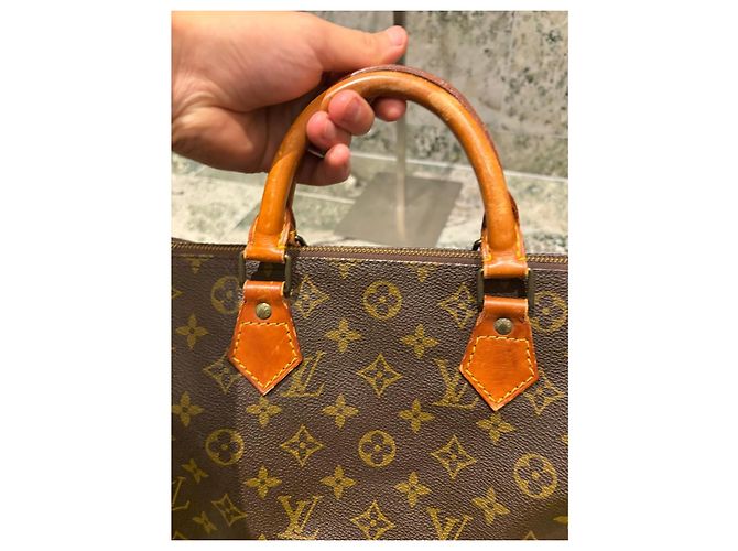 Borsa Louis Vuitton Speedy 30 Monogram Marrone Monogramma - vista 5