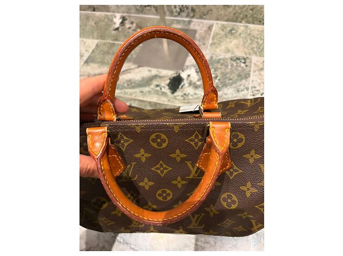 Borsa Louis Vuitton Speedy 30 Monogram Marrone Monogramma - vista 6