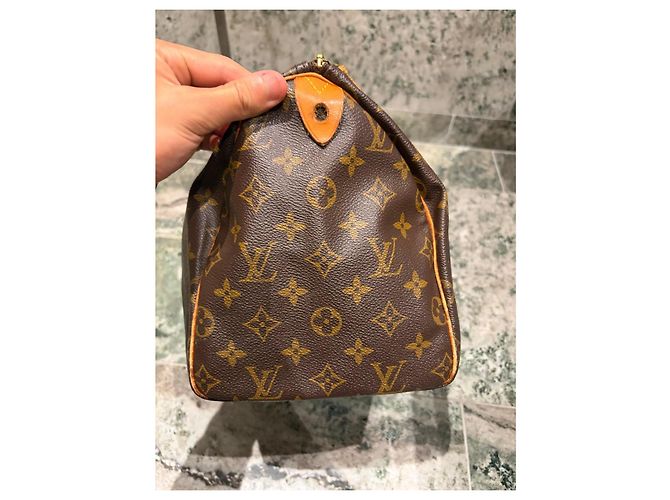 Bolsa Louis Vuitton Speedy 30 Monogram Marrom Monograma - vista 10