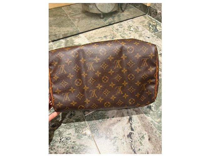 Bolsa Louis Vuitton Speedy 30 Monogram Marrom Monograma - vista 11