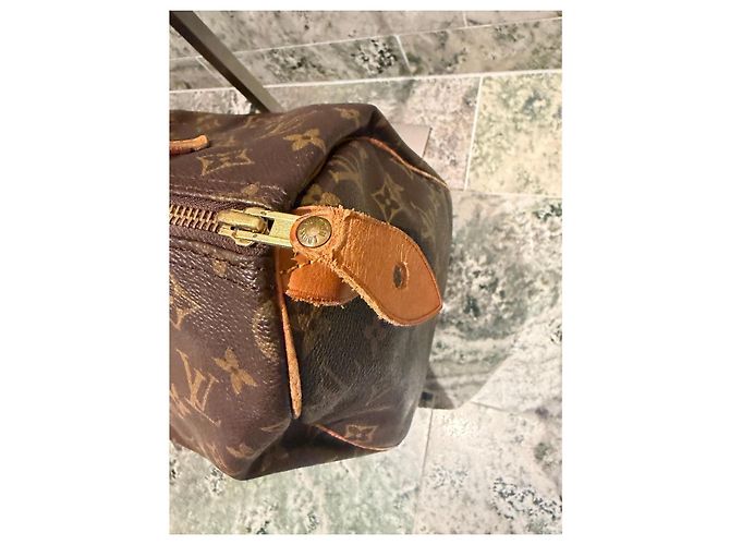 Bolsa Louis Vuitton Speedy 30 Monogram Marrom Monograma - vista 2