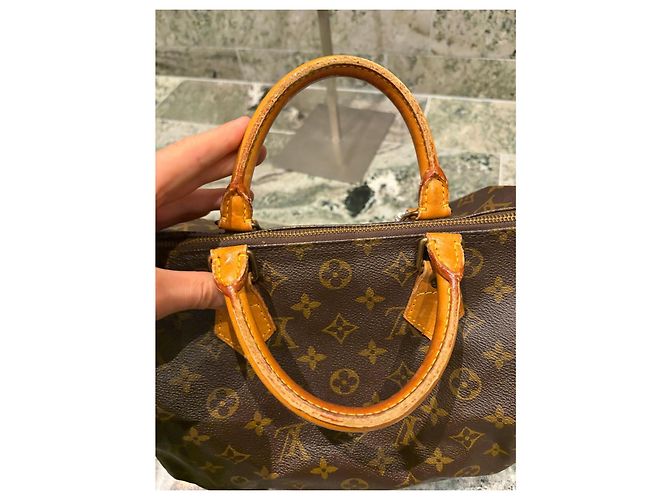 Bolsa Louis Vuitton Speedy 30 Monogram Marrom Monograma - vista 6