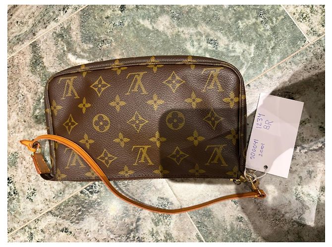 Louis Vuitton Pochette Accessoires Monogram Castaño Monograma - vista 5