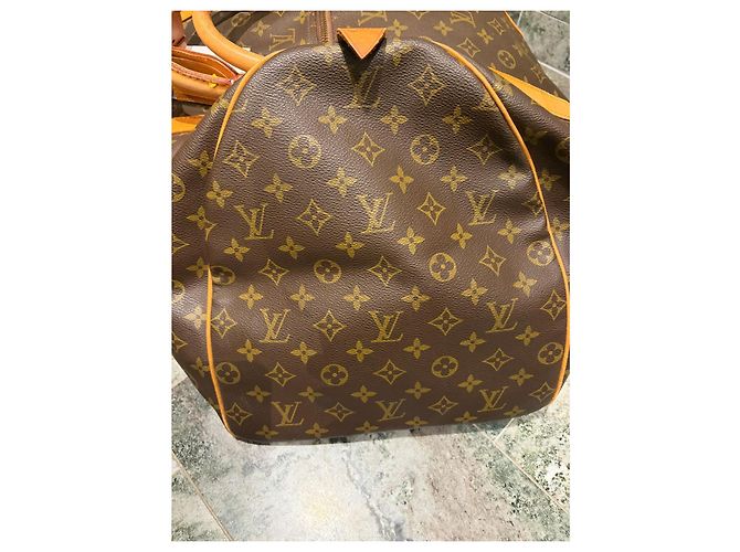 Bolso de viaje Louis Vuitton Keepall 60 Monogram Castaño Monograma - vista 10