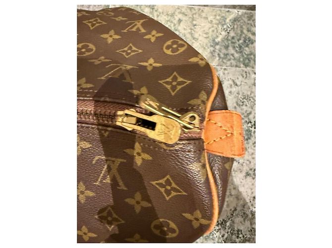 Bolso de viaje Louis Vuitton Keepall 60 Monogram Castaño Monograma - vista 5