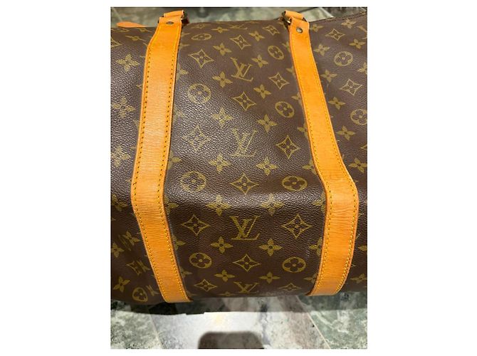 Bolso de viaje Louis Vuitton Keepall 60 Monogram Castaño Monograma - vista 7