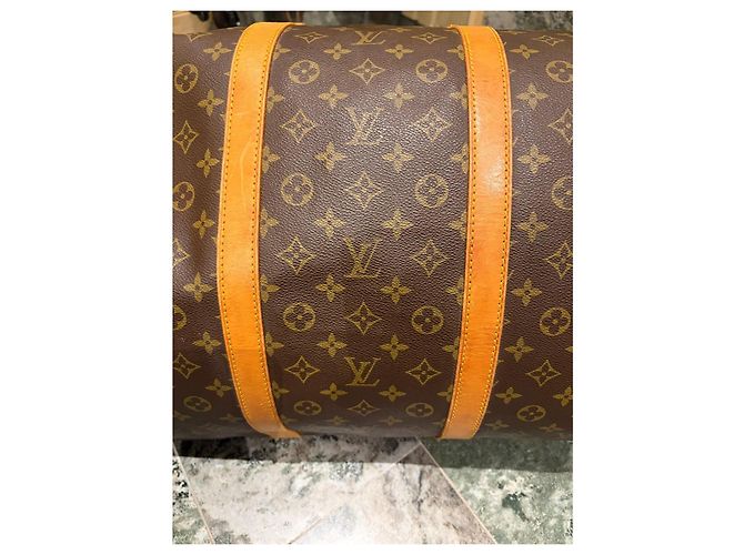 Bolso de viaje Louis Vuitton Keepall 60 Monogram Castaño Monograma - vista 8
