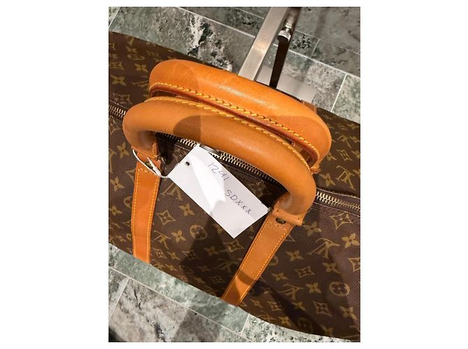 Mala de viagem Louis Vuitton Keepall 50 Monogram Marrom Monograma - vista 2