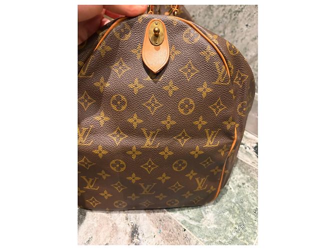 Mala de viagem Louis Vuitton Keepall 50 Monogram Marrom Monograma - vista 9