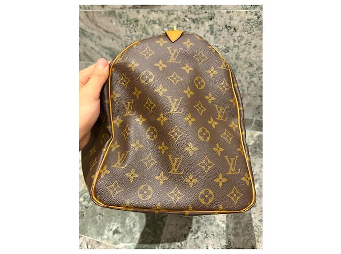 Mala de Viagem Louis Vuitton Keepall 50 Monogram Marrom Monograma - vista 10