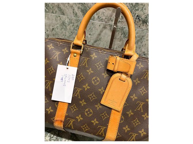 Mala de Viagem Louis Vuitton Keepall 50 Monogram Marrom Monograma - vista 2