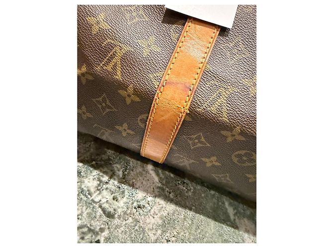 Mala de Viagem Louis Vuitton Keepall 50 Monogram Marrom Monograma - vista 3