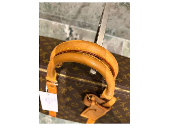 Mala de Viagem Louis Vuitton Keepall 50 Monogram Marrom Monograma - vista 4