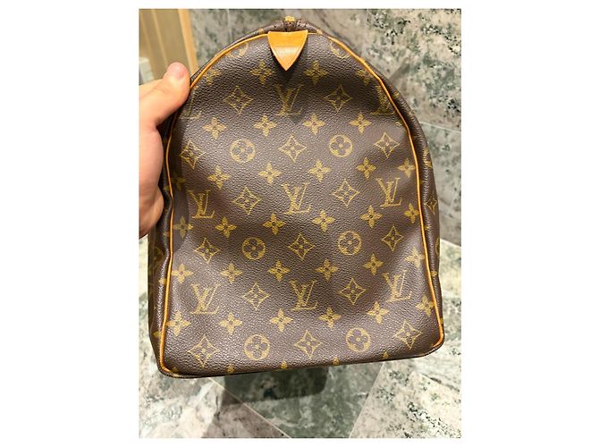 Mala de Viagem Louis Vuitton Keepall 50 Monogram Marrom Monograma - vista 9