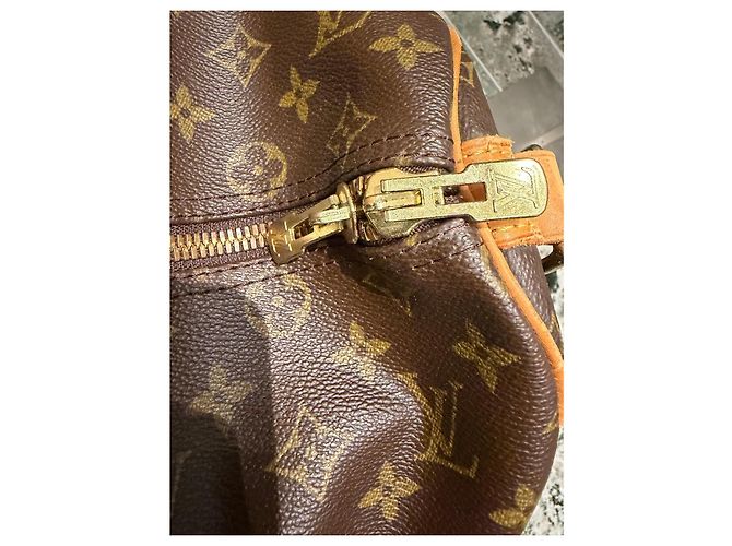 Louis Vuitton Keepall Bandoulière 45 Monogram Marrom Monograma - vista 10