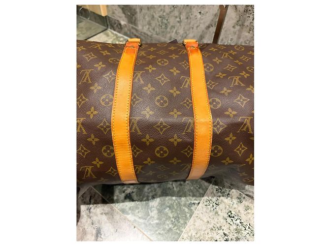 Louis Vuitton Keepall Bandoulière 45 Monogram Marrom Monograma - vista 5