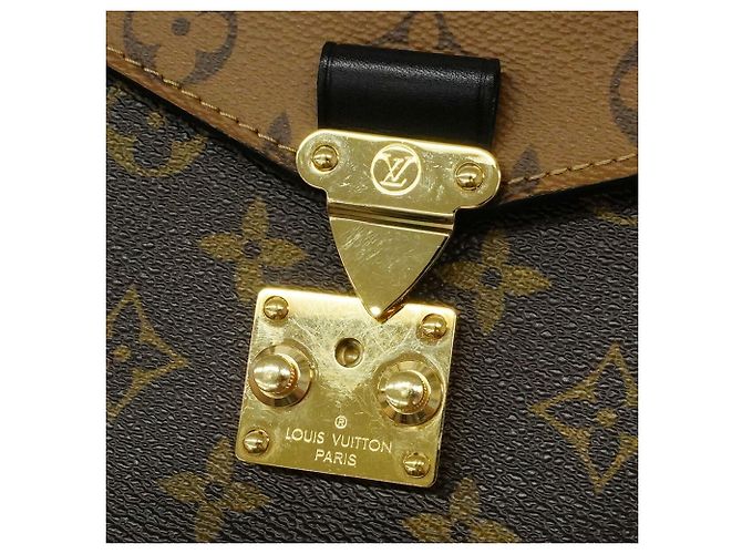 Louis Vuitton Monogram Reverse Pochette Metis MM Handtasche Braun - Ansicht 13