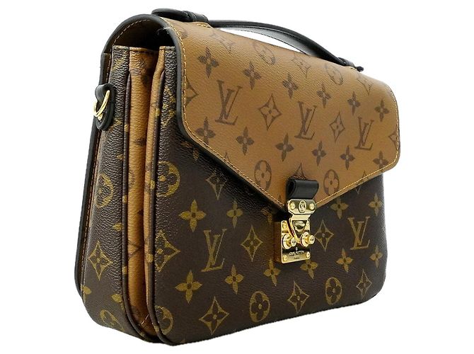 Louis Vuitton Monogram Reverse Pochette Metis MM Handtasche Braun - Ansicht 2