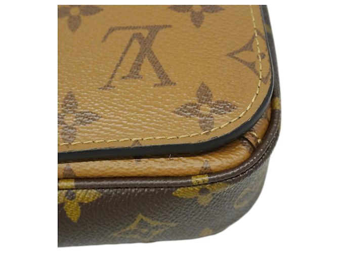 Louis Vuitton Monogram Reverse Pochette Metis MM Handtasche Braun - Ansicht 6