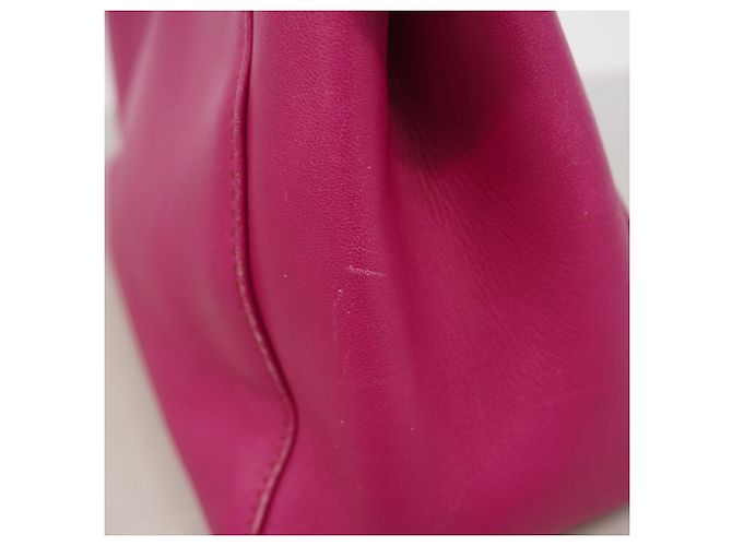 Borsa a mano Fendi Peekaboo in pelle rosa - vista 10