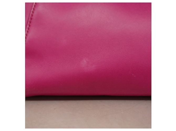 Borsa a mano Fendi Peekaboo in pelle rosa - vista 11