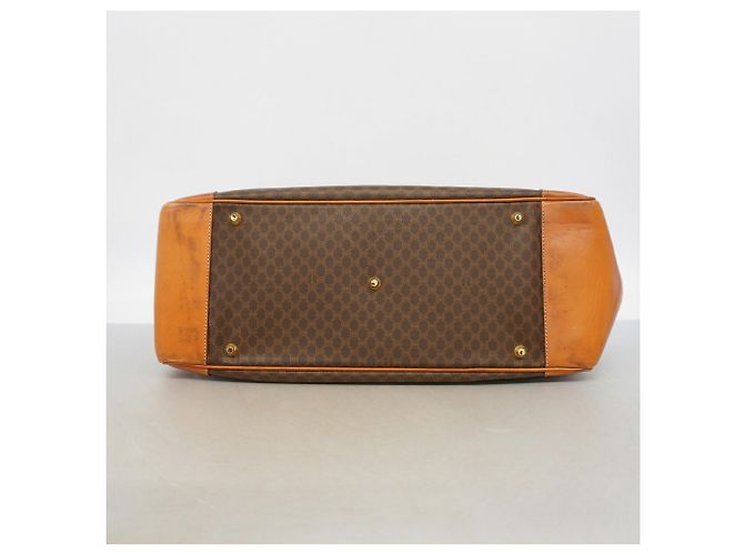 Autre Marque Borsa Boston Celine in Macadam Brown Marrone - vista 3