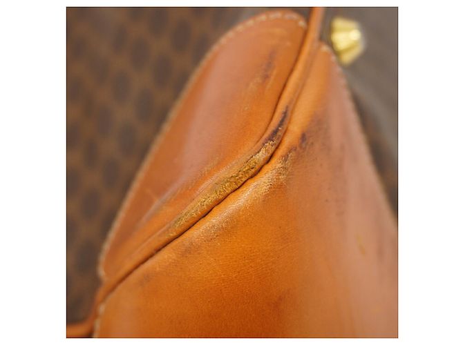 Autre Marque Borsa Boston Celine in Macadam Brown Marrone - vista 6
