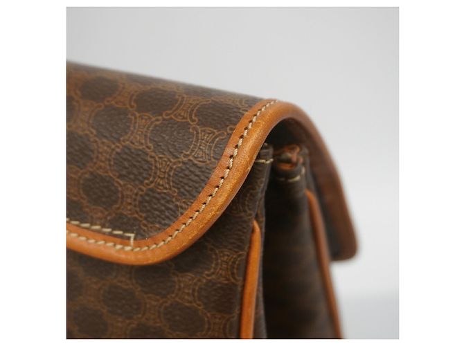 Autre Marque Borsa Boston Celine in Macadam Brown Marrone - vista 9