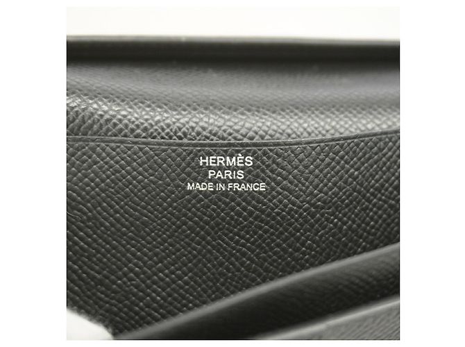 Hermès Cartera larga Hermes Bearn Soufflet Negro - vista 4