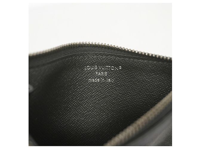 Porte-cartes et monnaie Louis Vuitton Monogram Eclipse Noir - vue 4