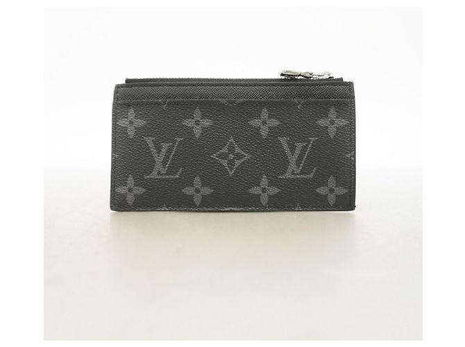 Porte-cartes et monnaie Louis Vuitton Monogram Eclipse Noir - vue 8