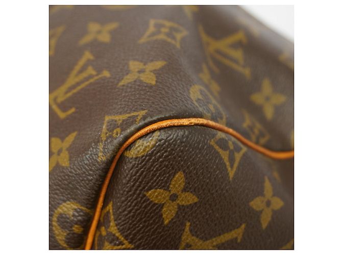 Louis Vuitton Boston Monogram Keepall Bandoulière 55 Castaño - vista 6