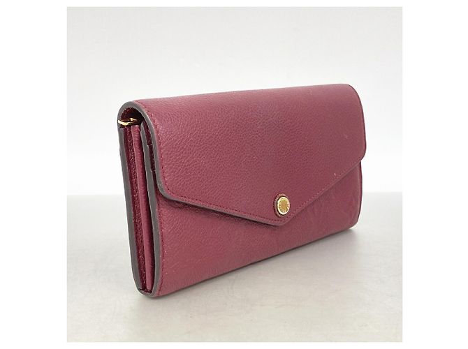Louis Vuitton Monogram Empreinte Portefeuille Sarah Long Wallet Bordò - vista 2