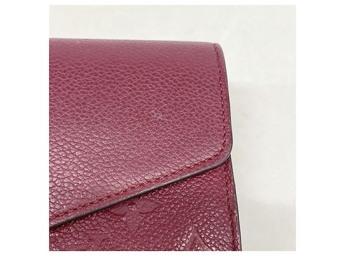 Louis Vuitton Monogram Empreinte Portefeuille Sarah Long Wallet Bordò - vista 8
